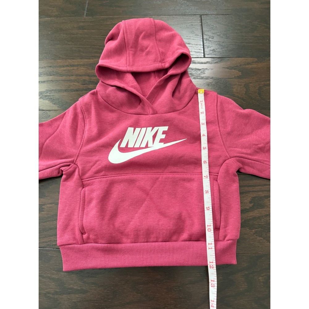 Nike Toddler Girls Pink Fleece Hoodie and Joggers 2-Piece Set 18M L135-ADZ 425 - Picture 3 of 11